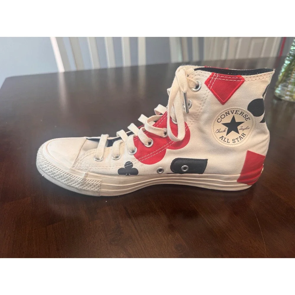 Converse Chuck Taylor All Star High Top Deck of Cards  White 165669C Men's 8 W10 - Picture 3 of 16
